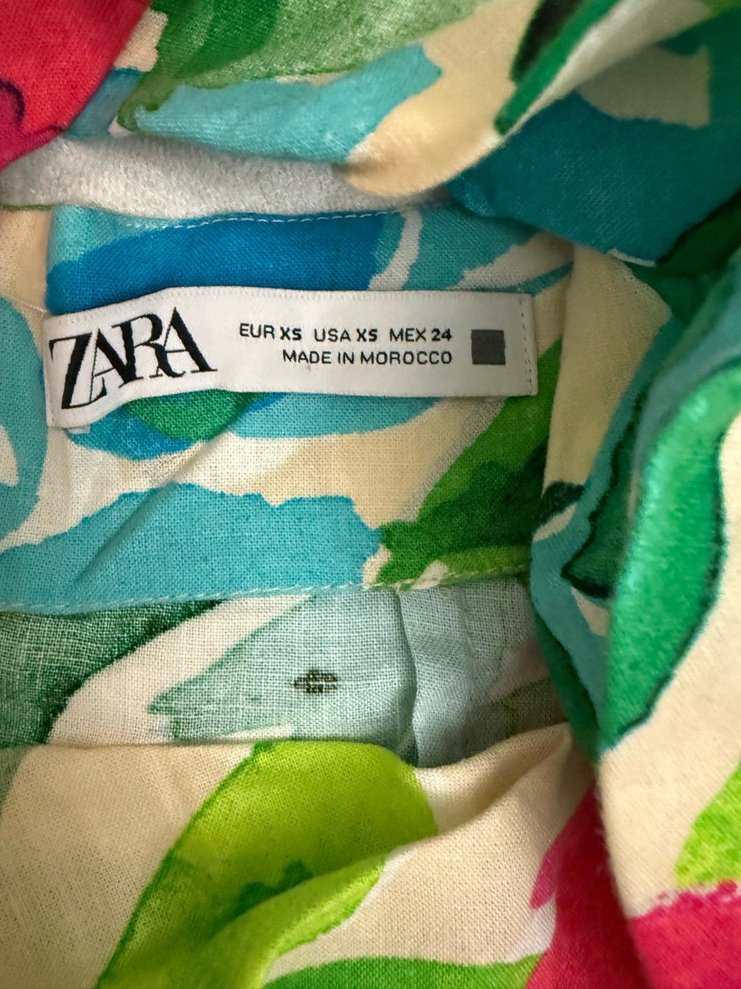 Zara Платье Zara мини цветочное — фото 2