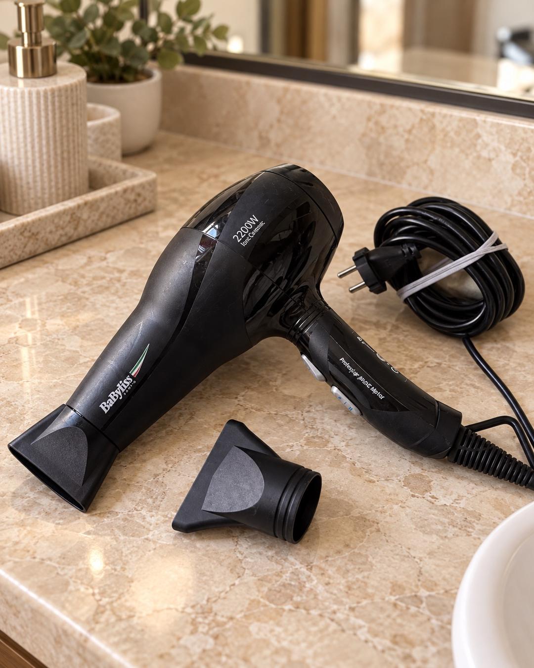 BaByliss Профессиональный фен BaByliss 6614E/SE 2200W + 2 насадки — фото 2