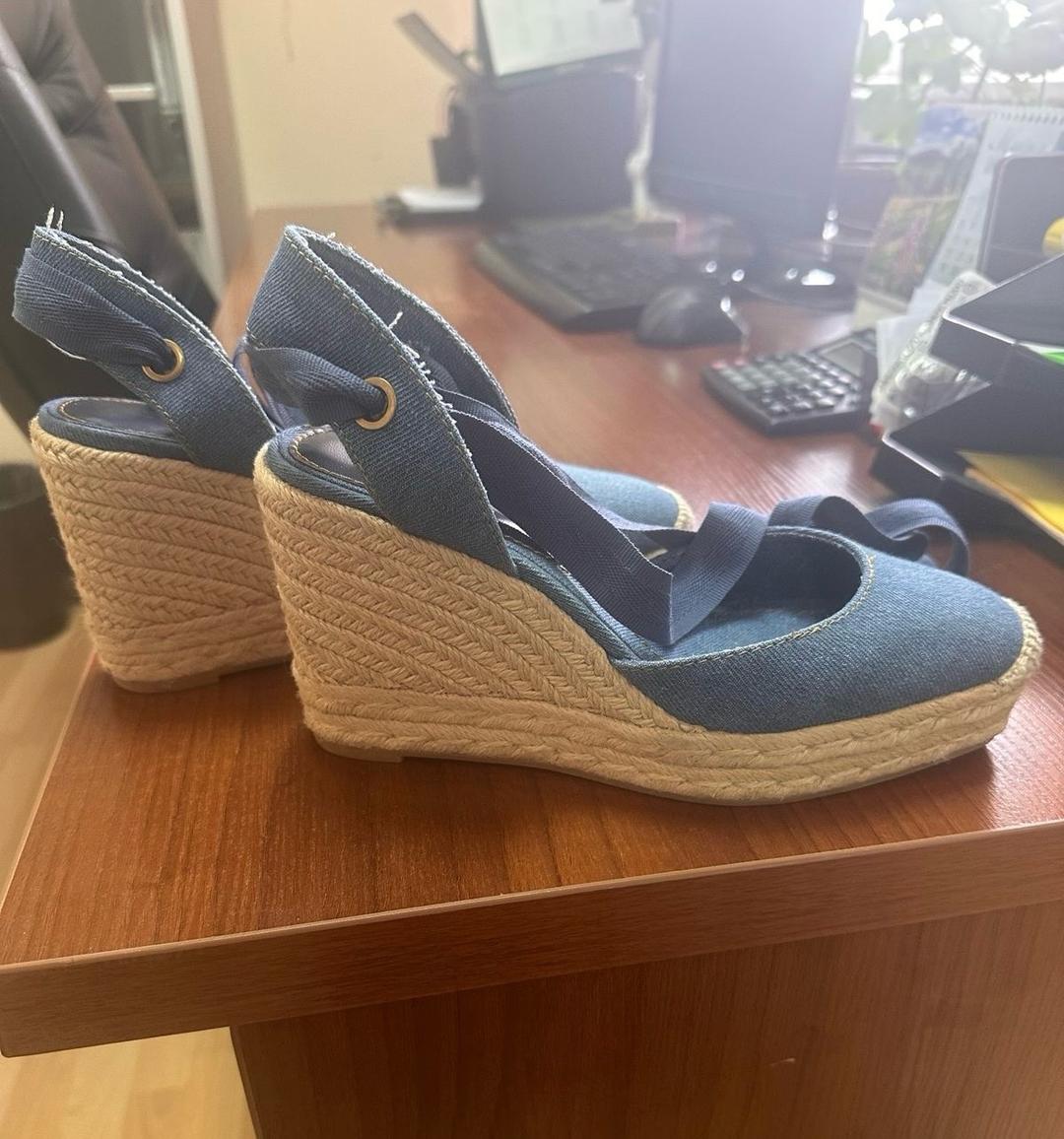 Zara Туфли на танкетке — фото 2