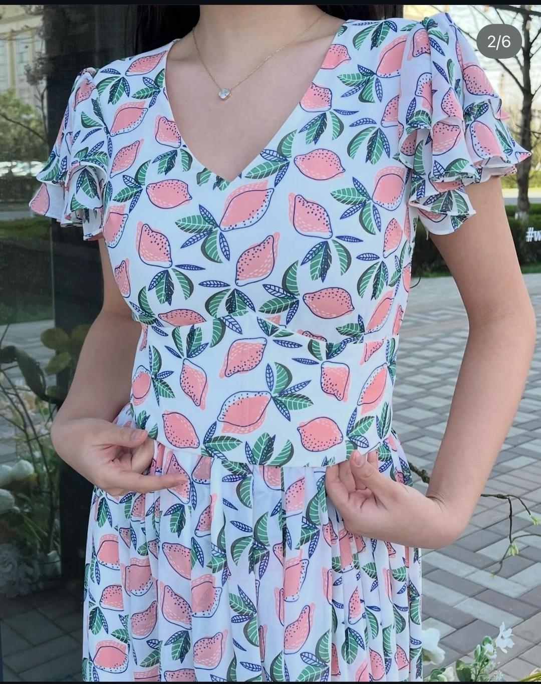 sayashi Лимитированное платье из шифона 🍋 — фото 2