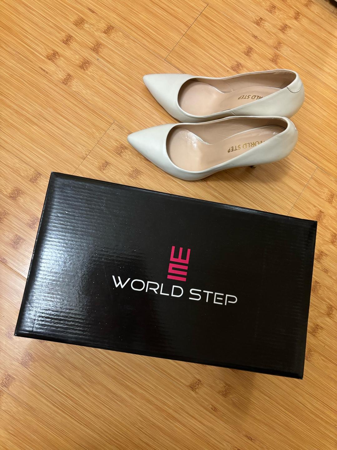 World Step Туфли бежевые кожаные — фото 2