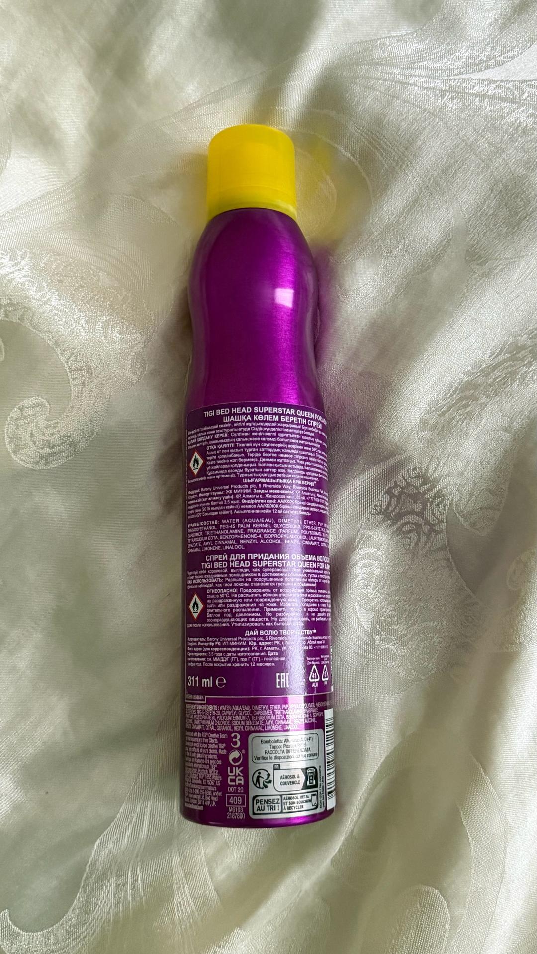 TIGI Bed Head Bad Head / новый/ спрей для максимального объема волос у корней — фото 2