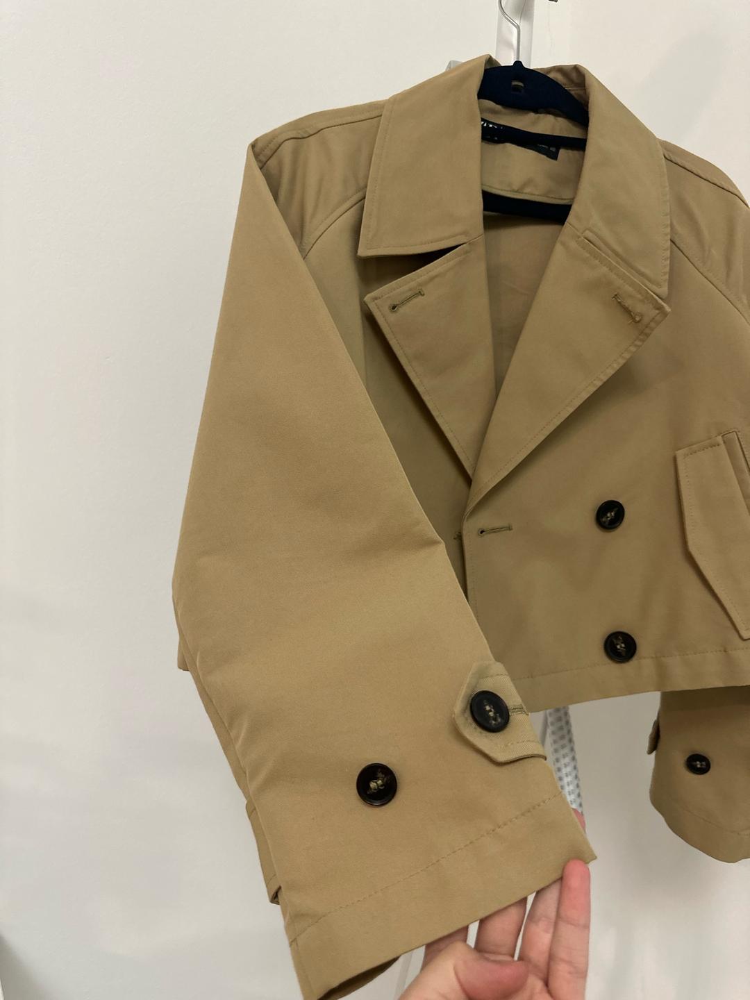 Zara Укороченный тренч — фото 2