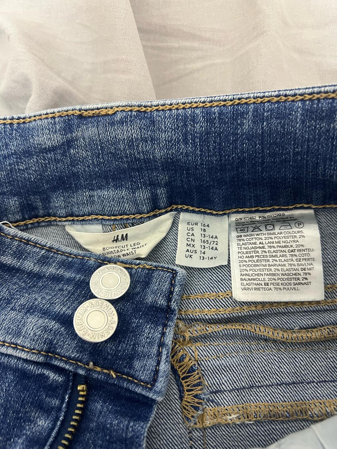 H&M Джинсы клеш H&M для девочки — фото 2