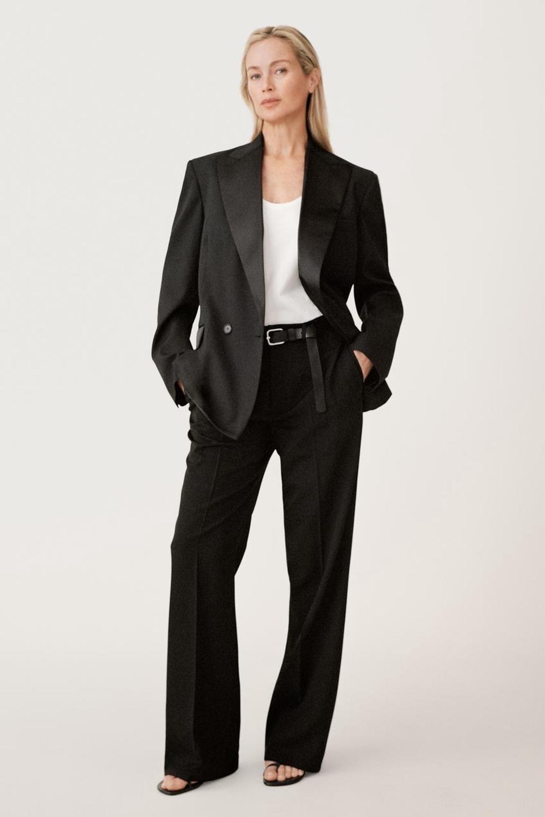 Zara ZARA КОМБИНИРОВАННЫЙ ДВУБОРТНЫЙ БЛЕЙЗЕР ОРИГИНАЛ — фото 2