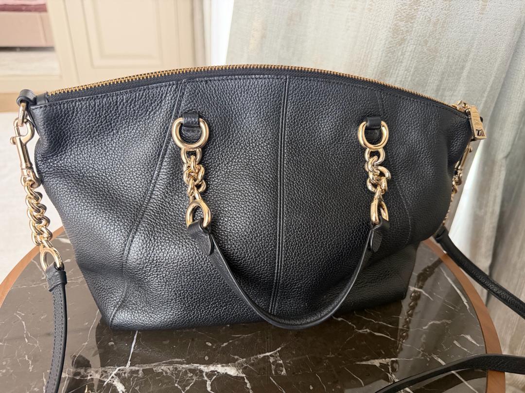 Coach Сумка Coach черная кожа — фото 2