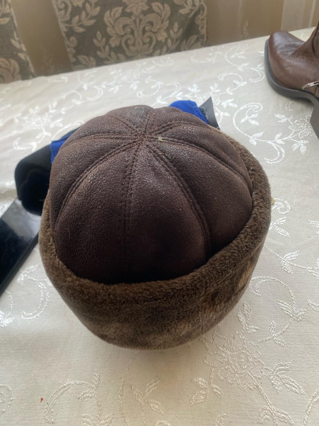 Нет бренда Зимняя мужская папаха — фото 2