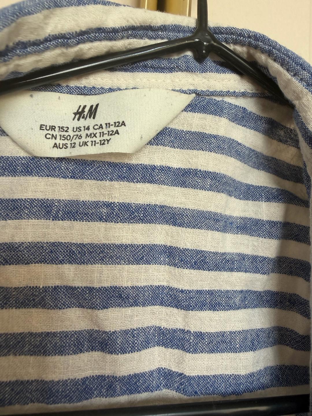 H&M Рубашка H&M в полоску — фото 2