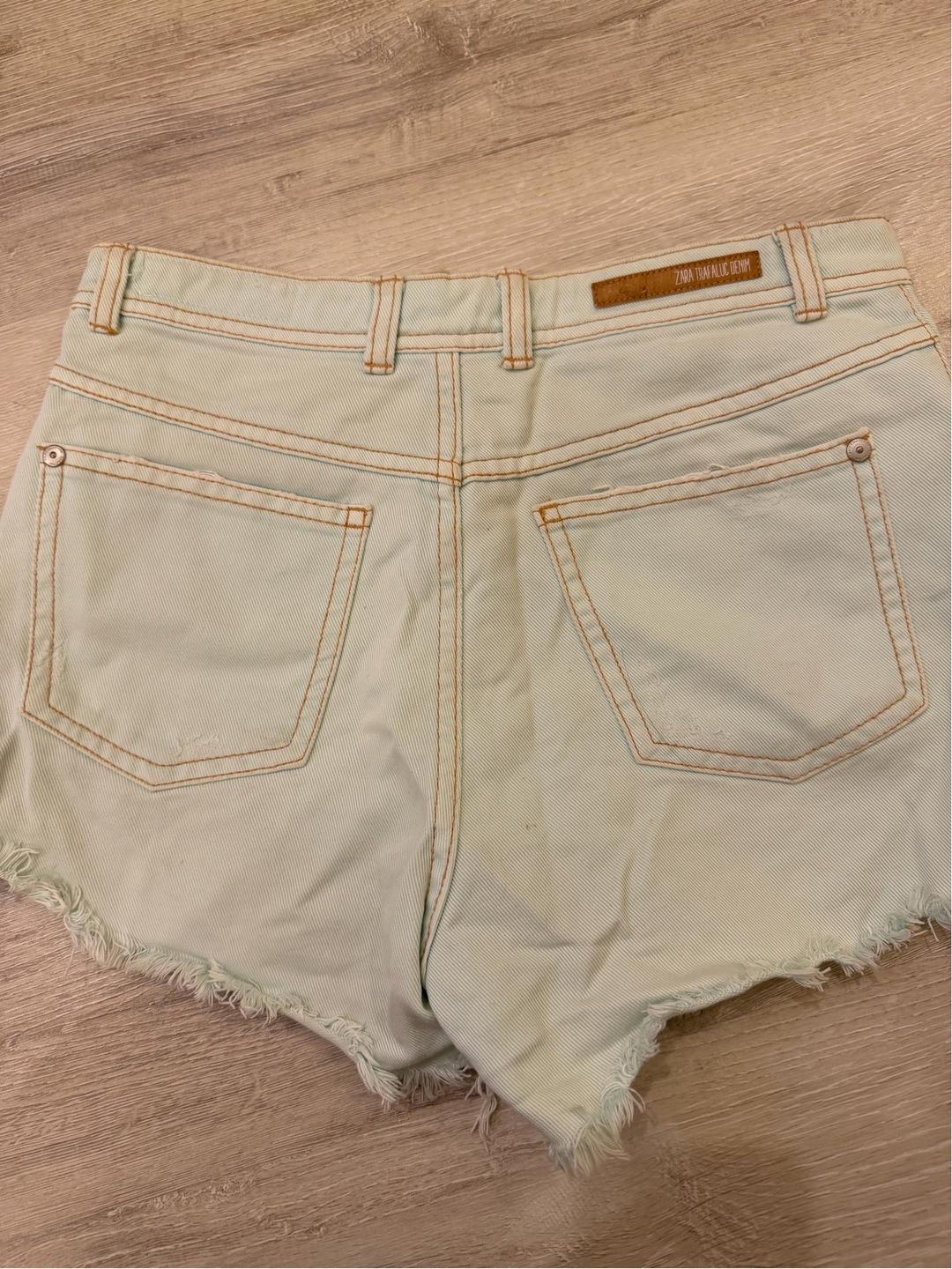 Zara Шорты Zara джинса — фото 2