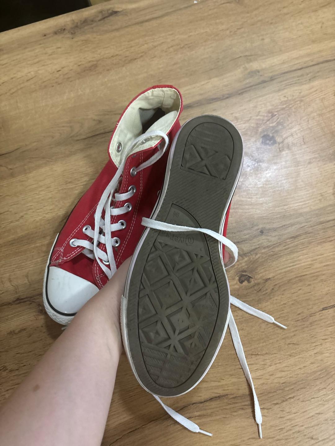 Converse кеды Converse All Star высокие красные — фото 2