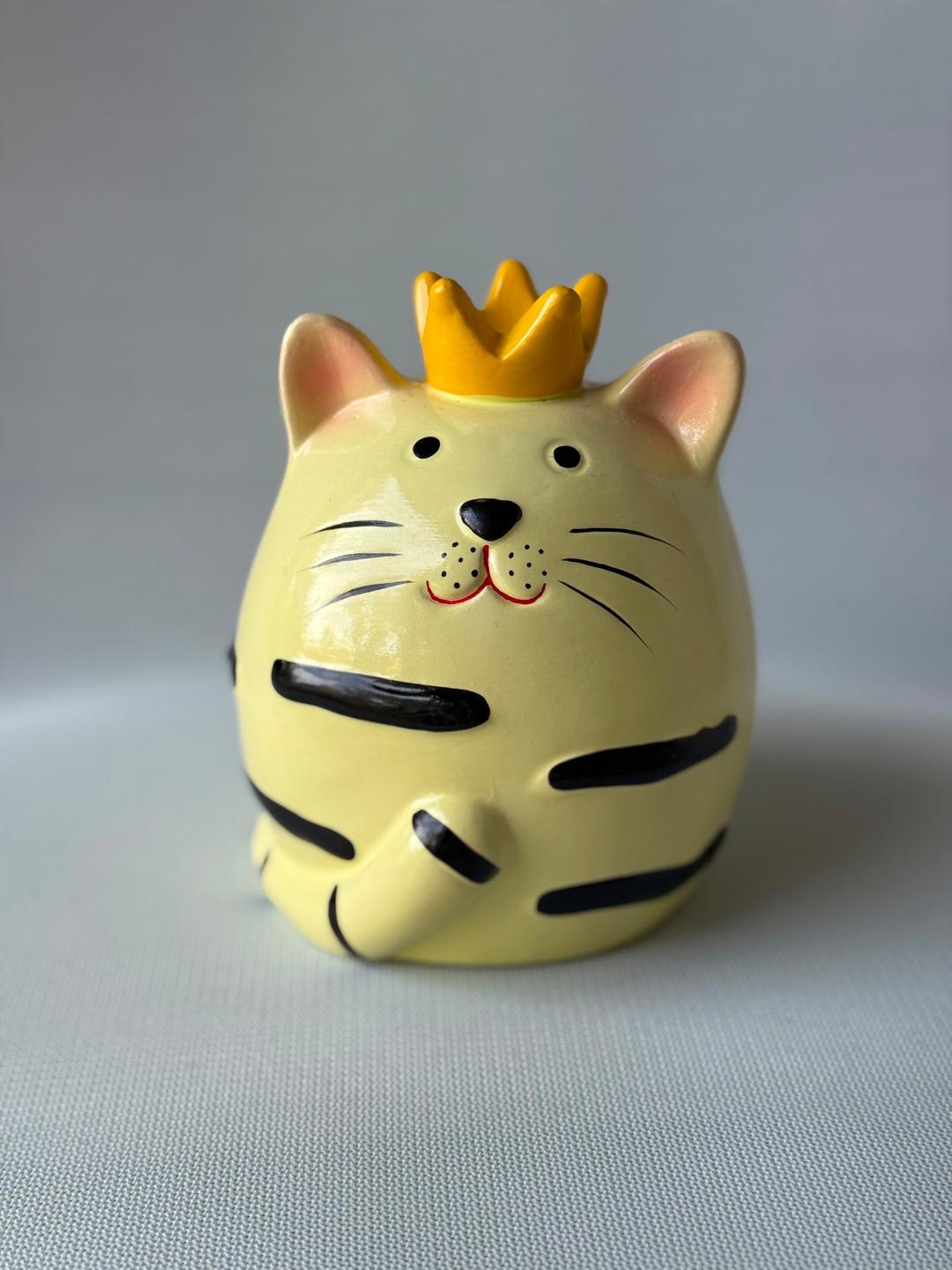 Копилка-кот в короне — фото 2