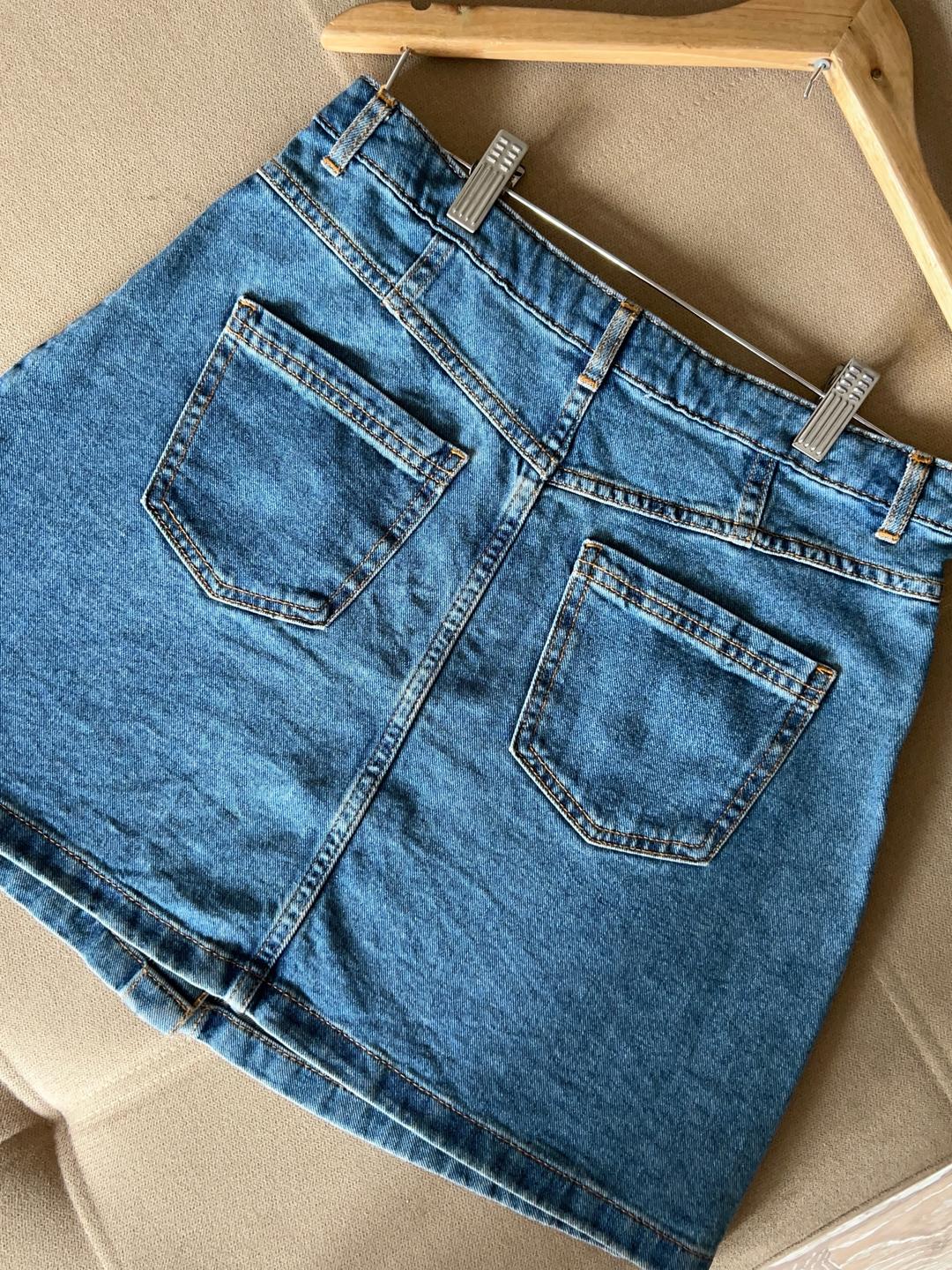 Zara Джинсовая юбка — фото 2
