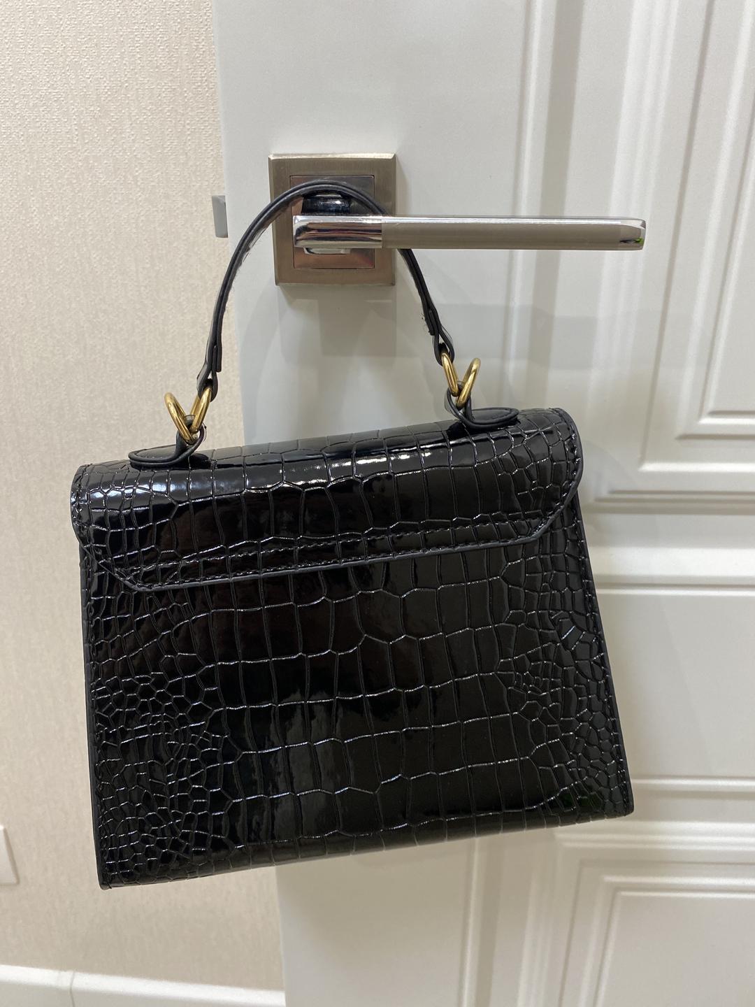 Hermès Сумкая женская черная мини — фото 2