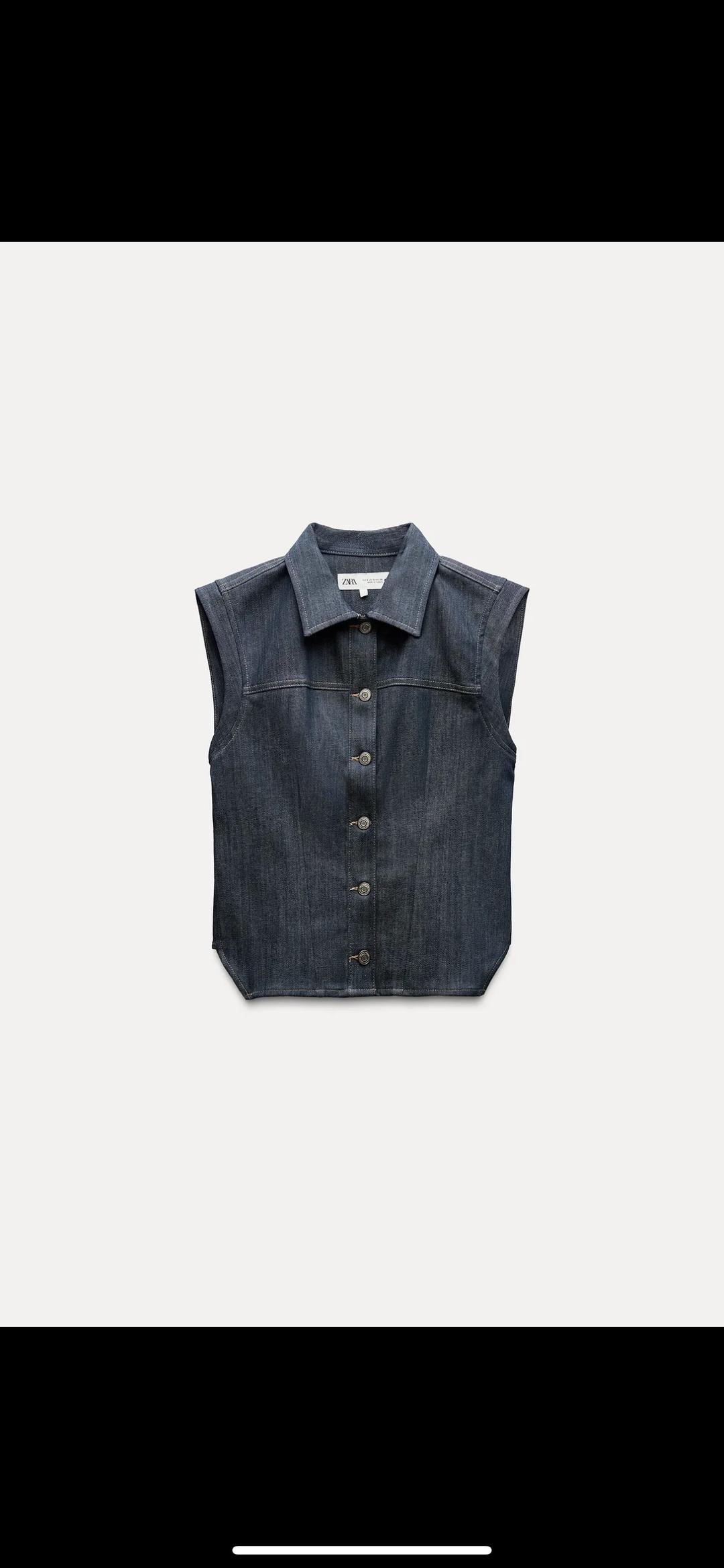 Zara Джинсовая жилетка ZARA — фото 2