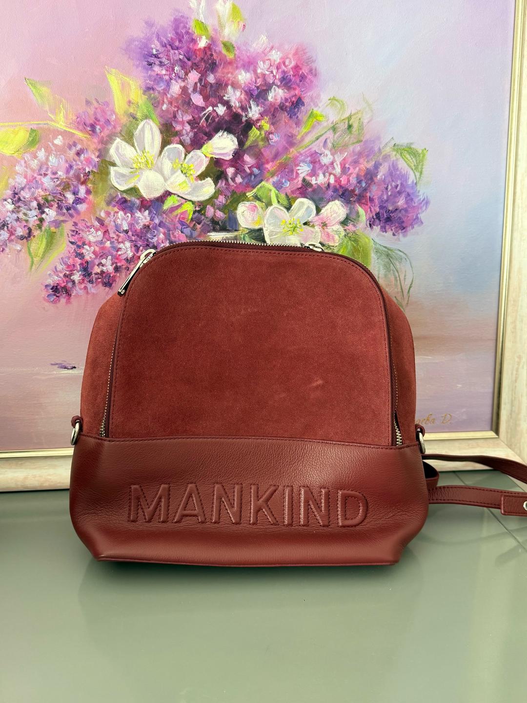 7 For All Mankind 🎒 MANKIND — женский рюкзак из натуральной кожи и замши — фото 2