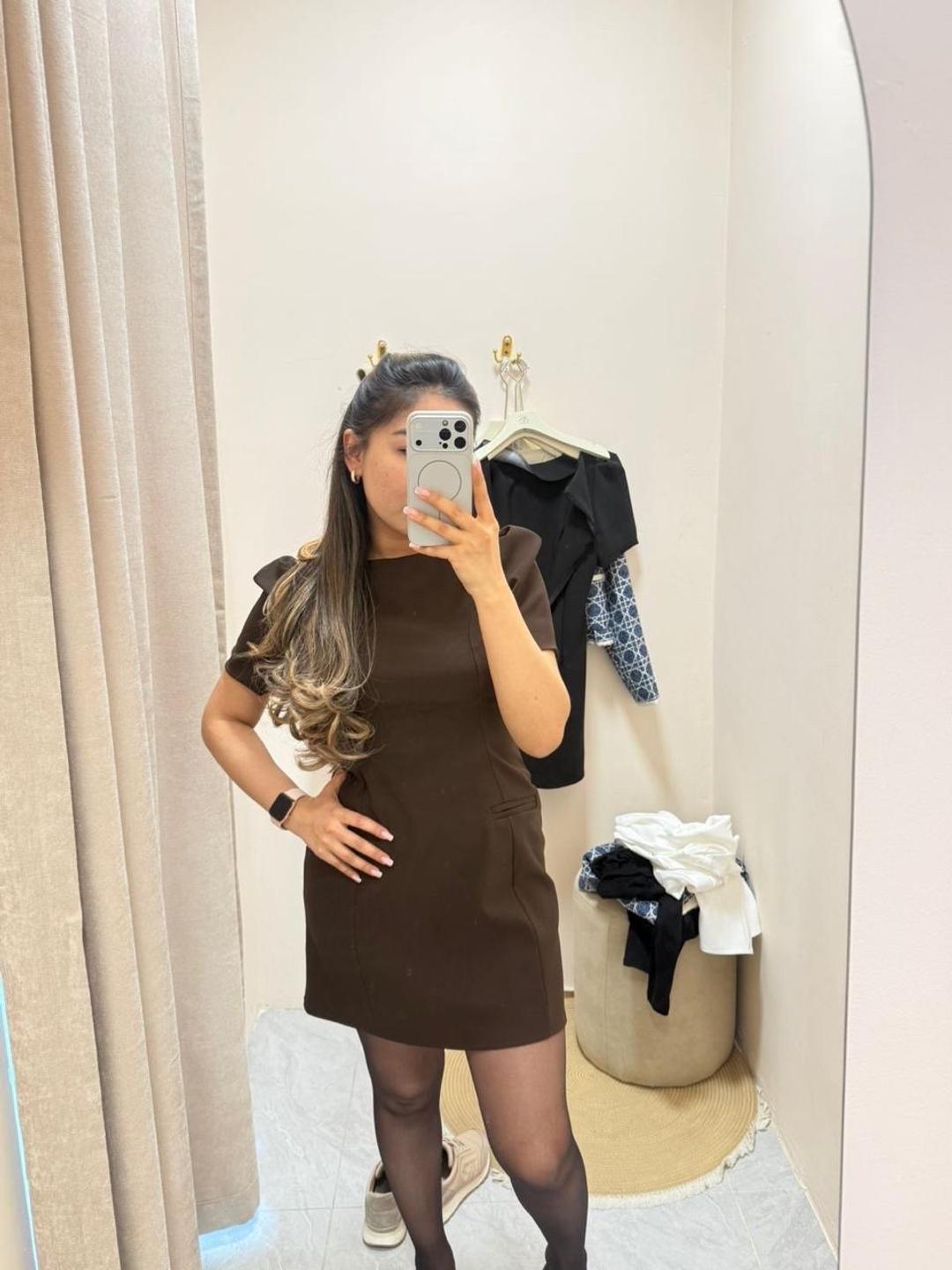 Miss brand Коричневое платье — фото 2