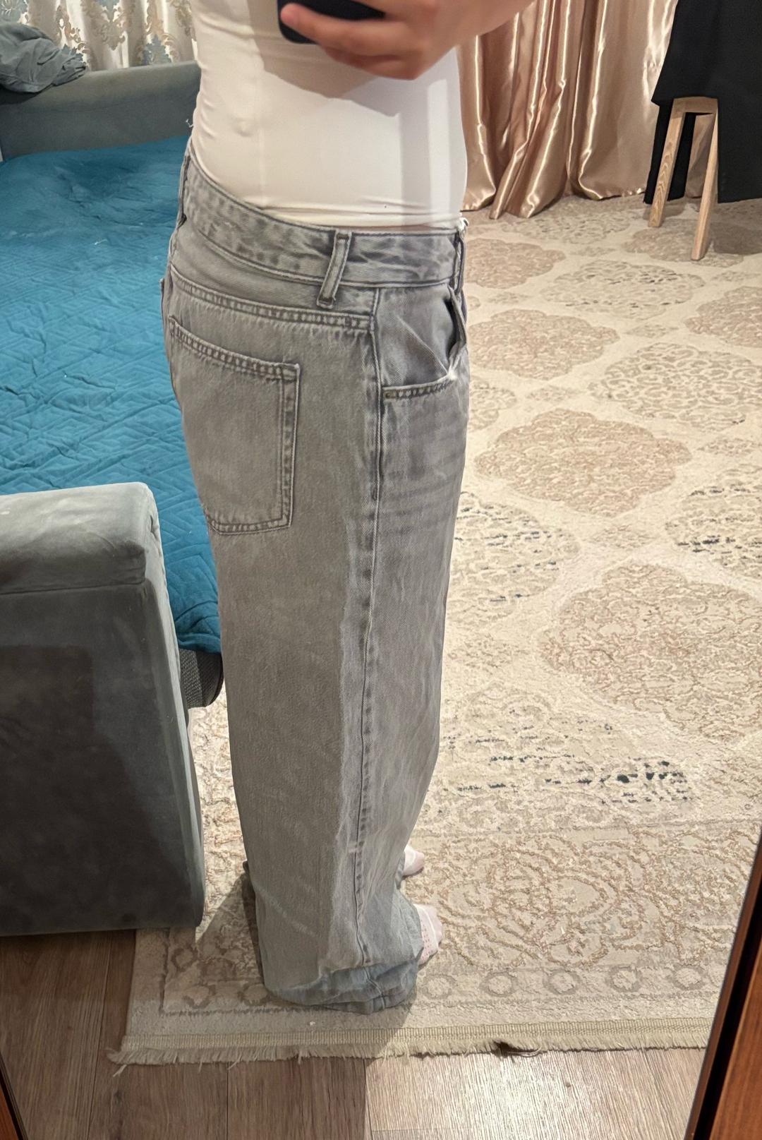 Pull & Bear серые джинсы — фото 2