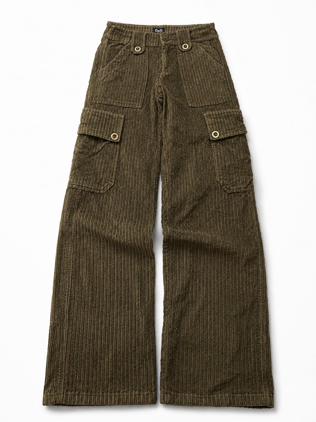 Dolce & Gabbana D&G Wide-Leg Corduroy Cargo Pants — фото 2