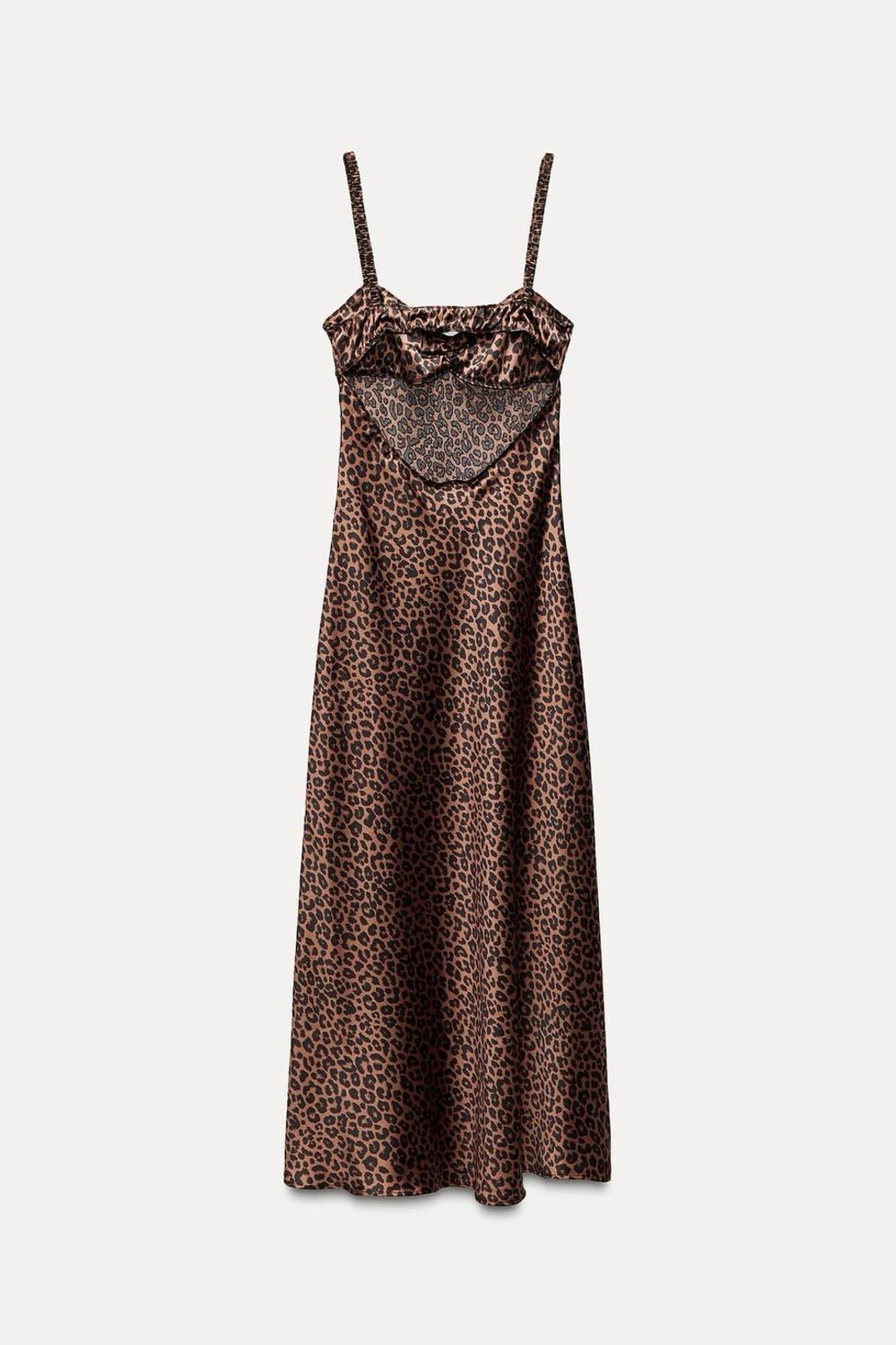 Zara Платье леопардовое Zara — фото 2