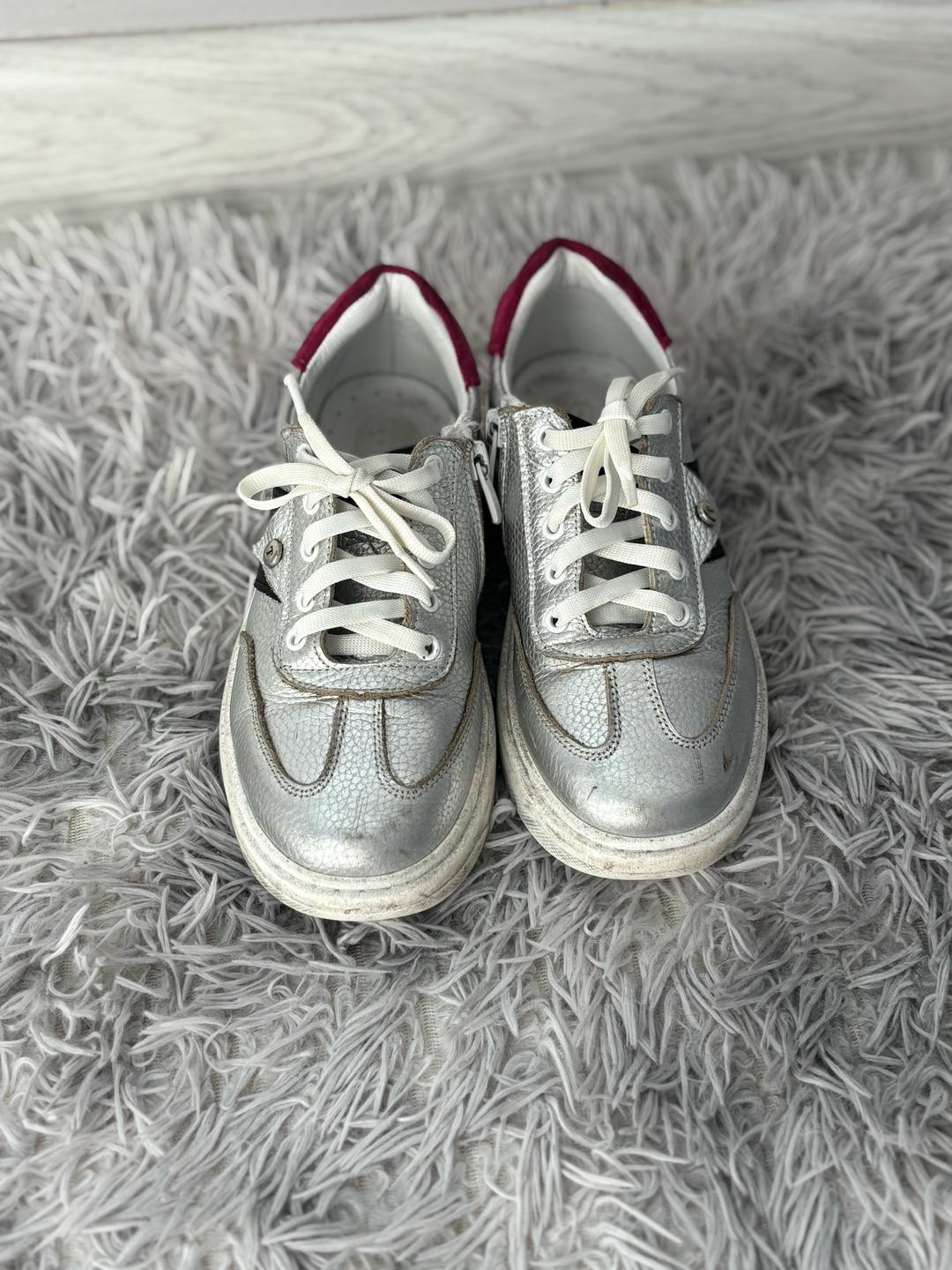 Нет бренда Кеды детские серебристые — фото 2