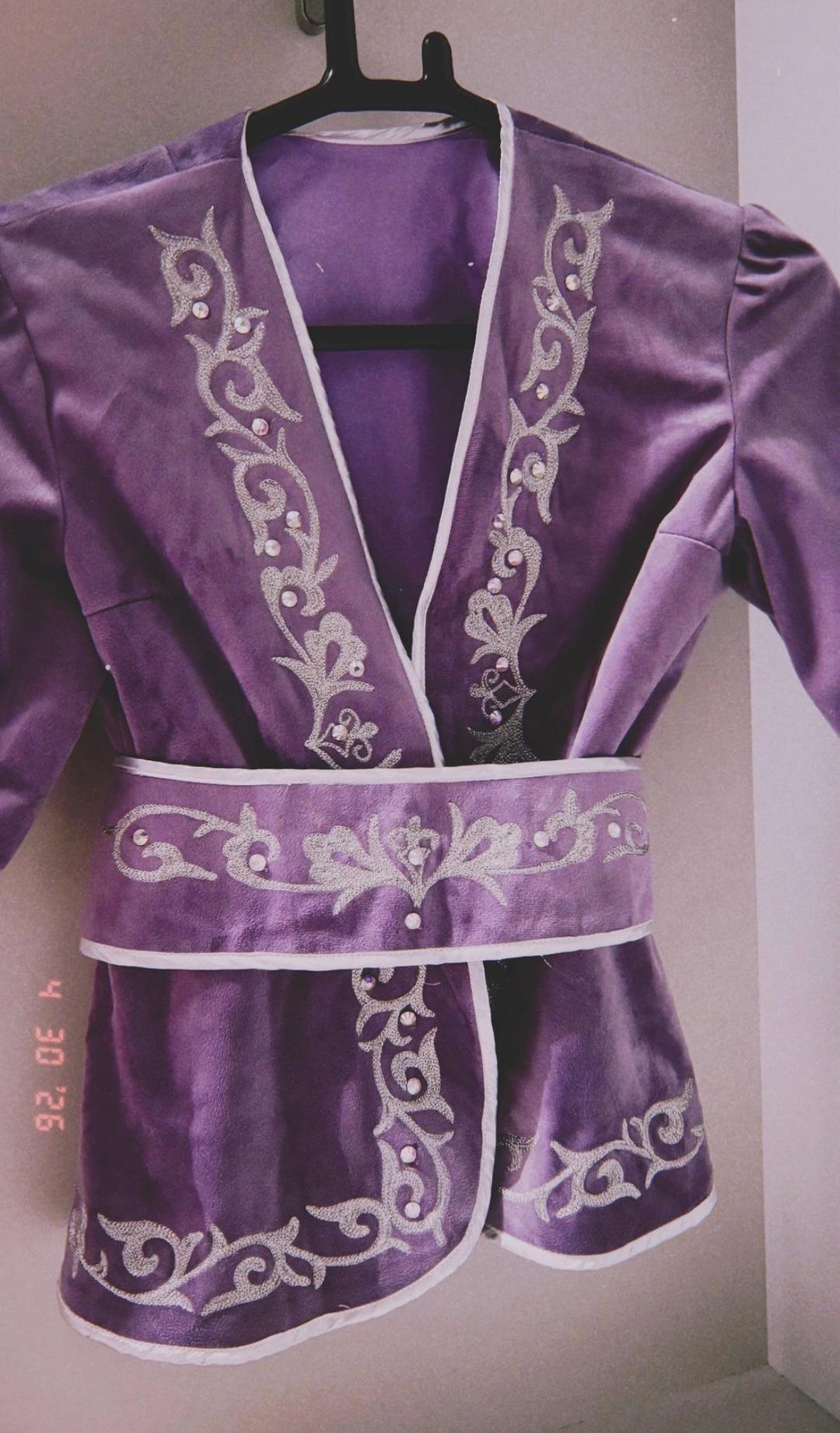 Handmade (ручная работа) Өз қолымен тігілген ұлттық жакет пен белдеуіш — фото 2
