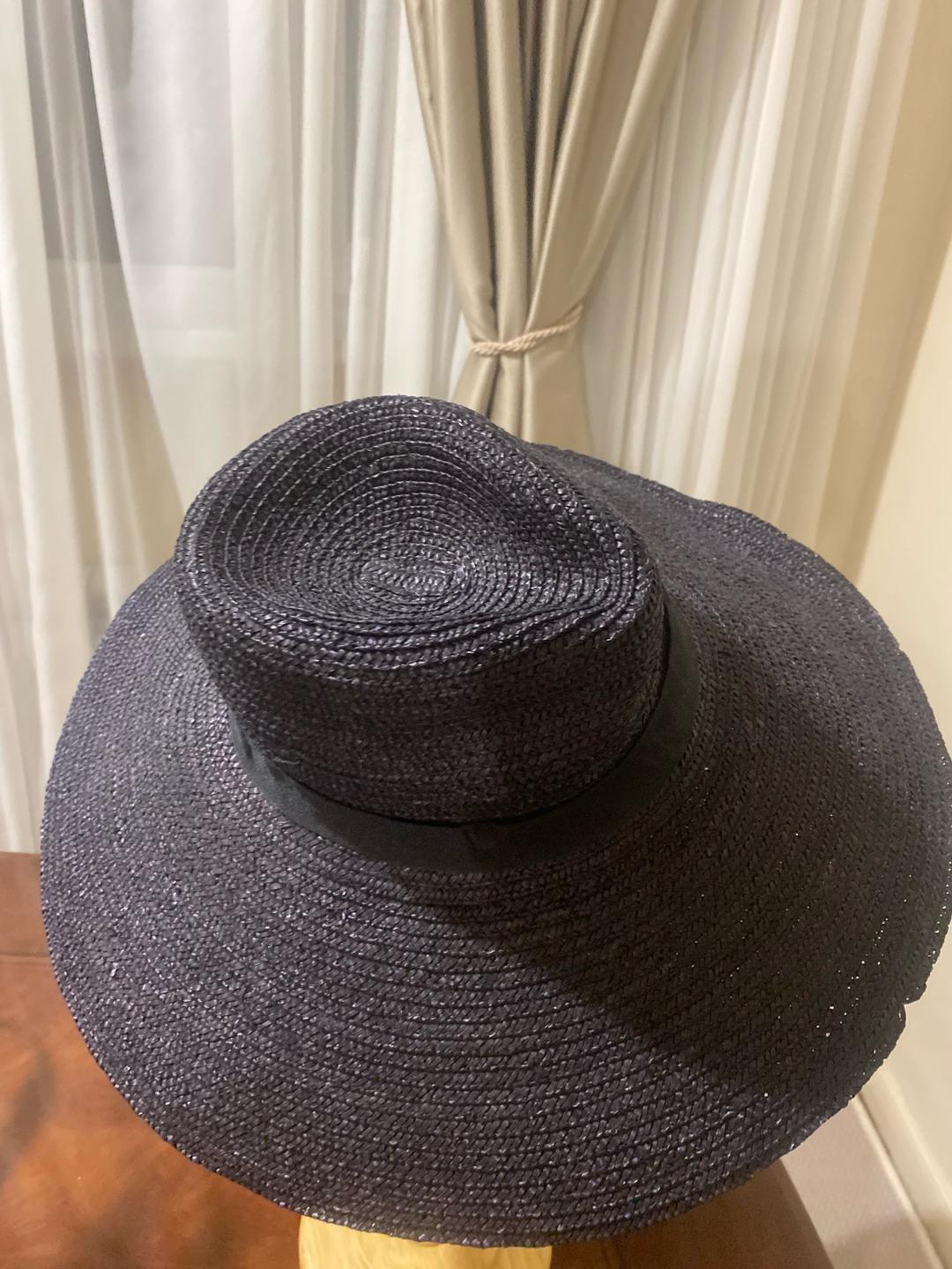 ellen_cruisecollection Шляпа женская черная солома — фото 2
