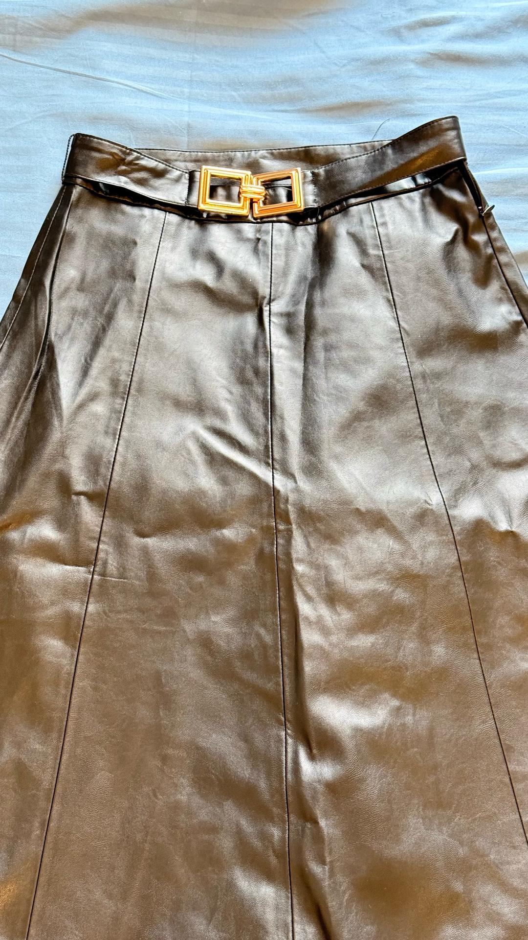 Zara Черная юбка А-силуета Zara — фото 2