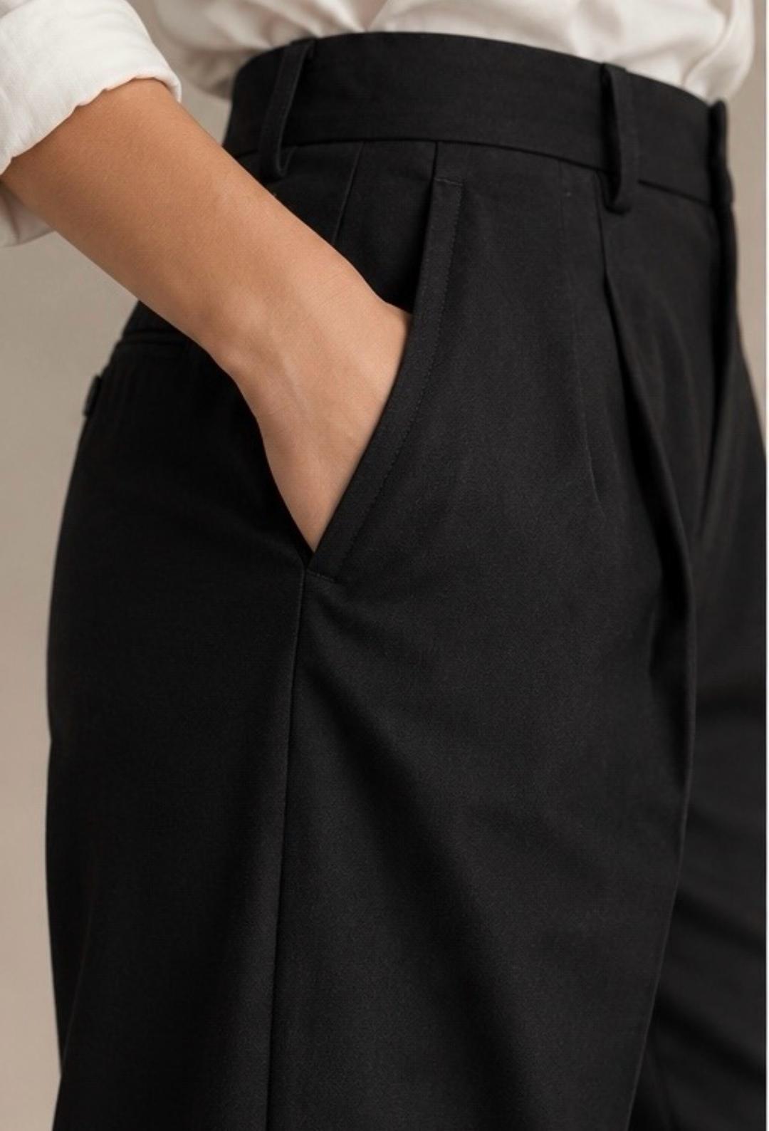 UNIQLO × Ines de la Fressange Paris UNIQLO × Ines de la Fressange Paris — чёрные брюки — фото 2