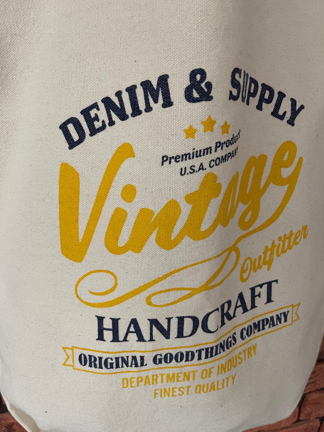 Нет бренда Льняной шопер сумка Vintage handcraft — фото 2