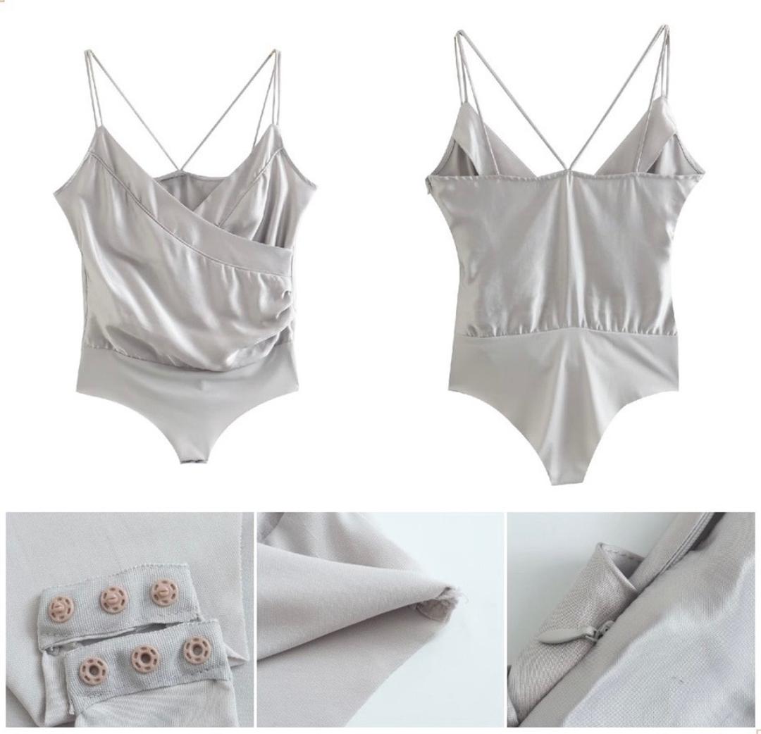 Zara Атласное Боди — фото 2