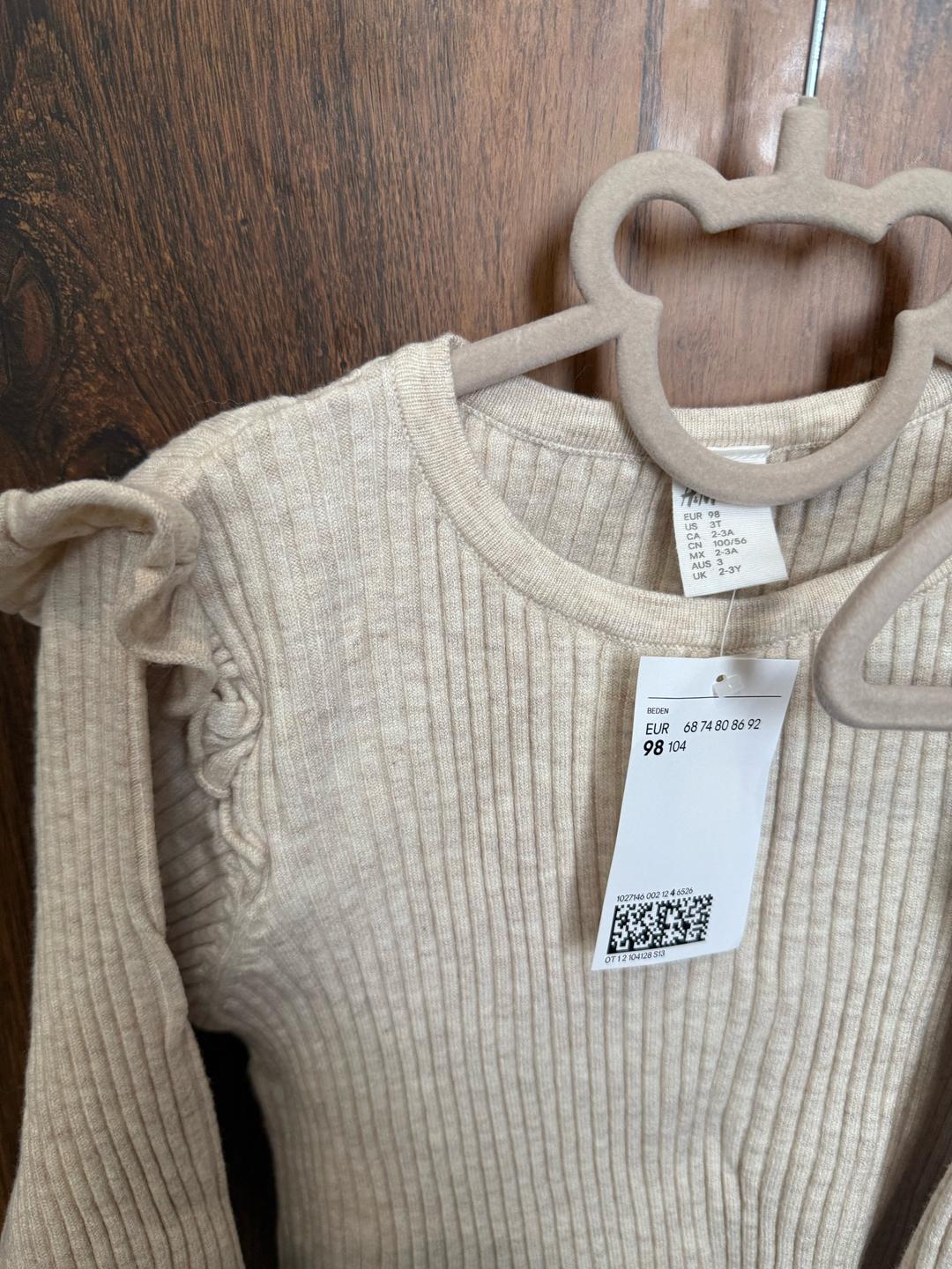 H&M H&M детский костюм в рубчик вязанный — фото 2