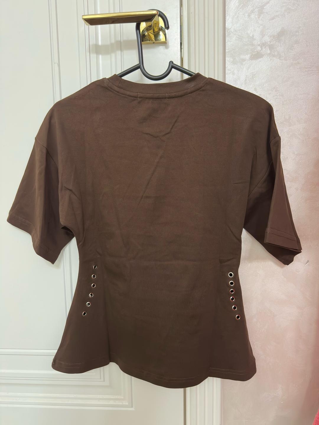 Massimo Dutti Футболка Massimo Dutti со шнуровкой — фото 2