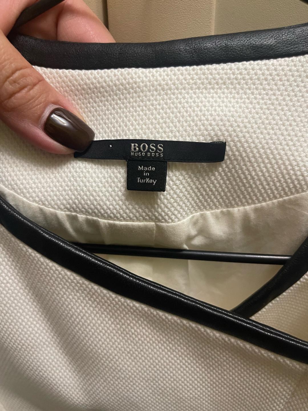 Hugo Boss BOSS Hugo Boss Kalisha Leather-Trim Jacket. — фото 2