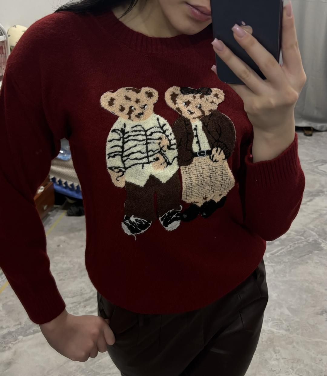 kieli.wear бордовая кофта — фото 2