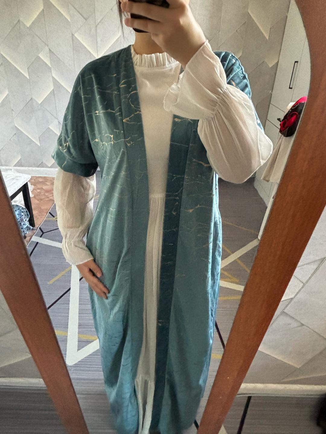 Нет бренда Женский велюровый кардиган-накидка — фото 2