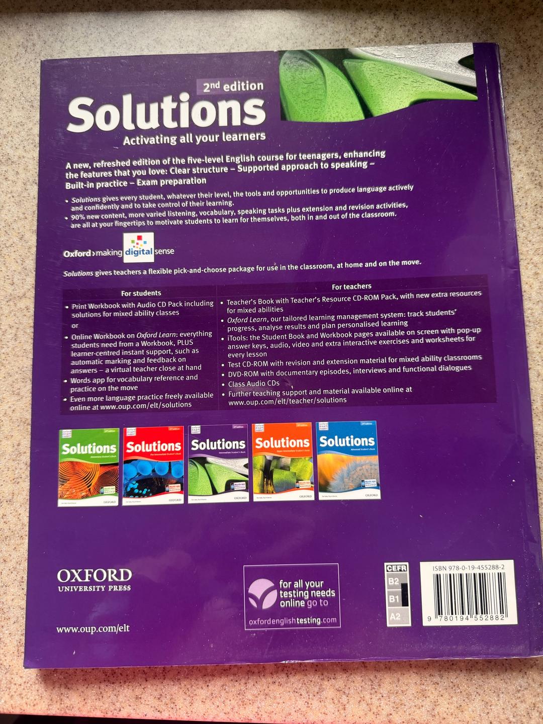 Jane Hudson, Tim Falla, Paul Davies Solutions Intermediate Student’s book, Workbook by Oxford — фото 2