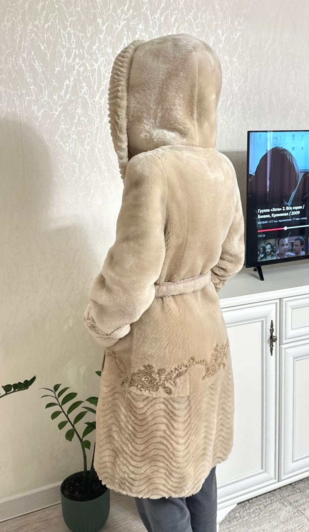 Нет бренда Мутоновая шуба — фото 2