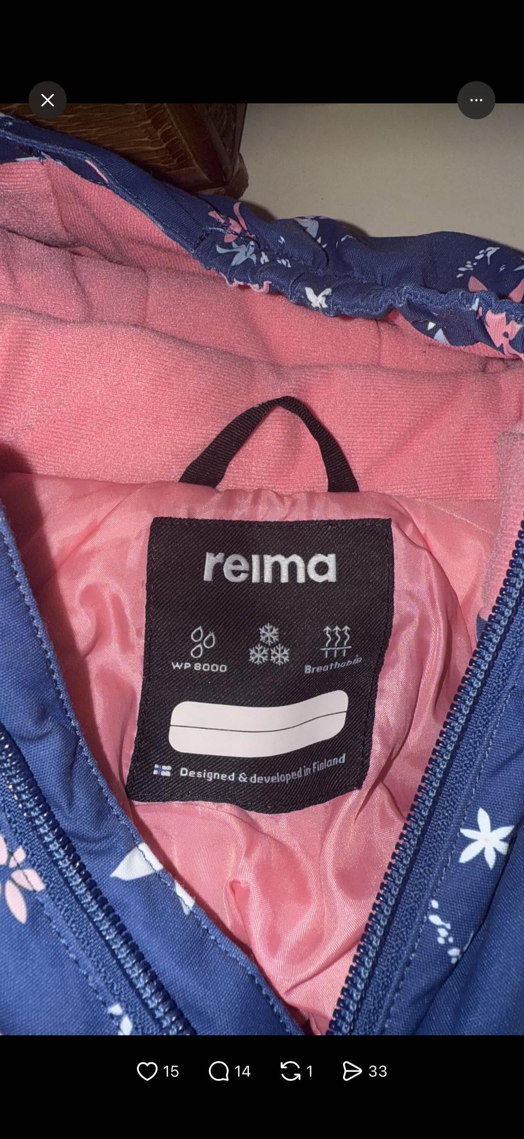Reima Зимний комбинезон Reima для девочки — фото 2