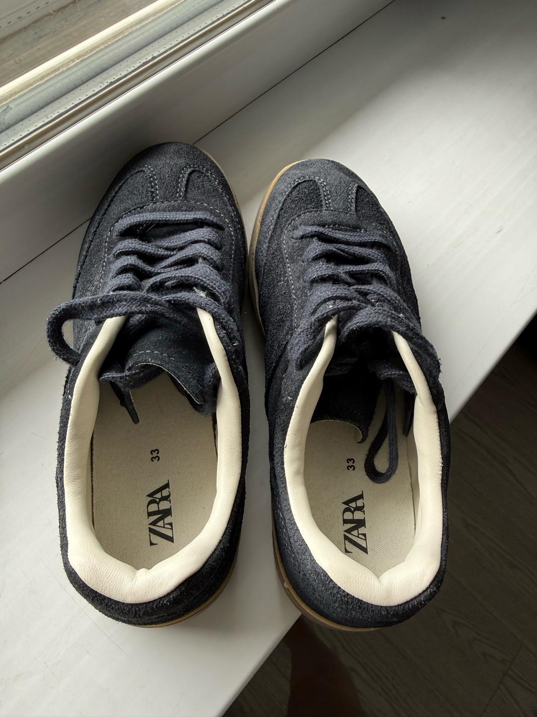 Zara Кеды ZARA натуральная замша — фото 2