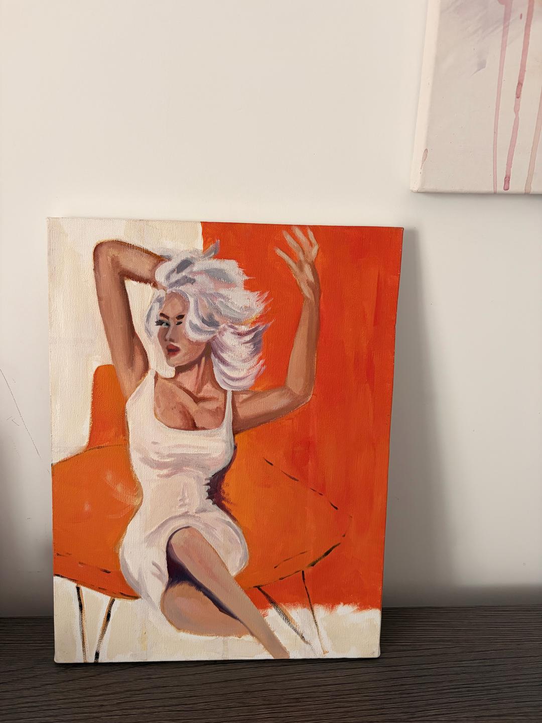 Нет бренда Картина маслом Fashion illustration — фото 2