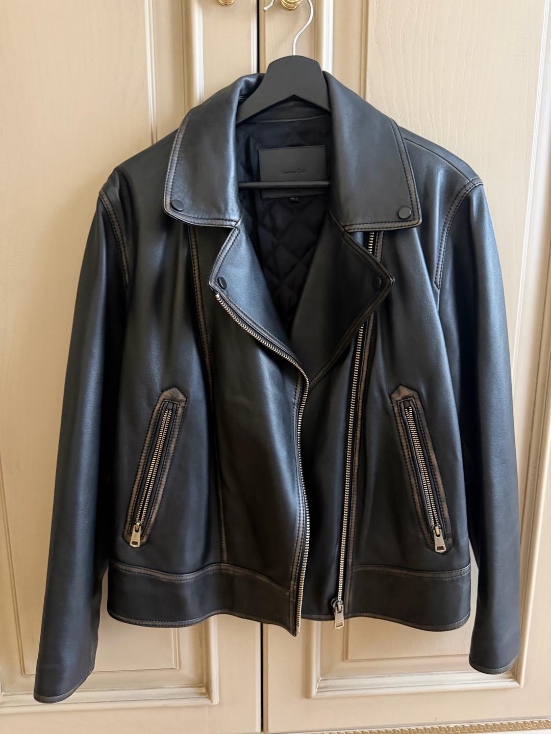Massimo Dutti Кожаная куртка косуха Massimo Dutti — фото 2
