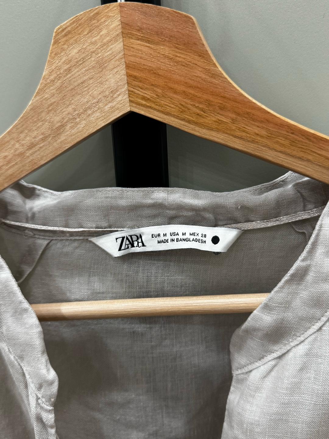 Zara Льняная рубашка ZARA — фото 2