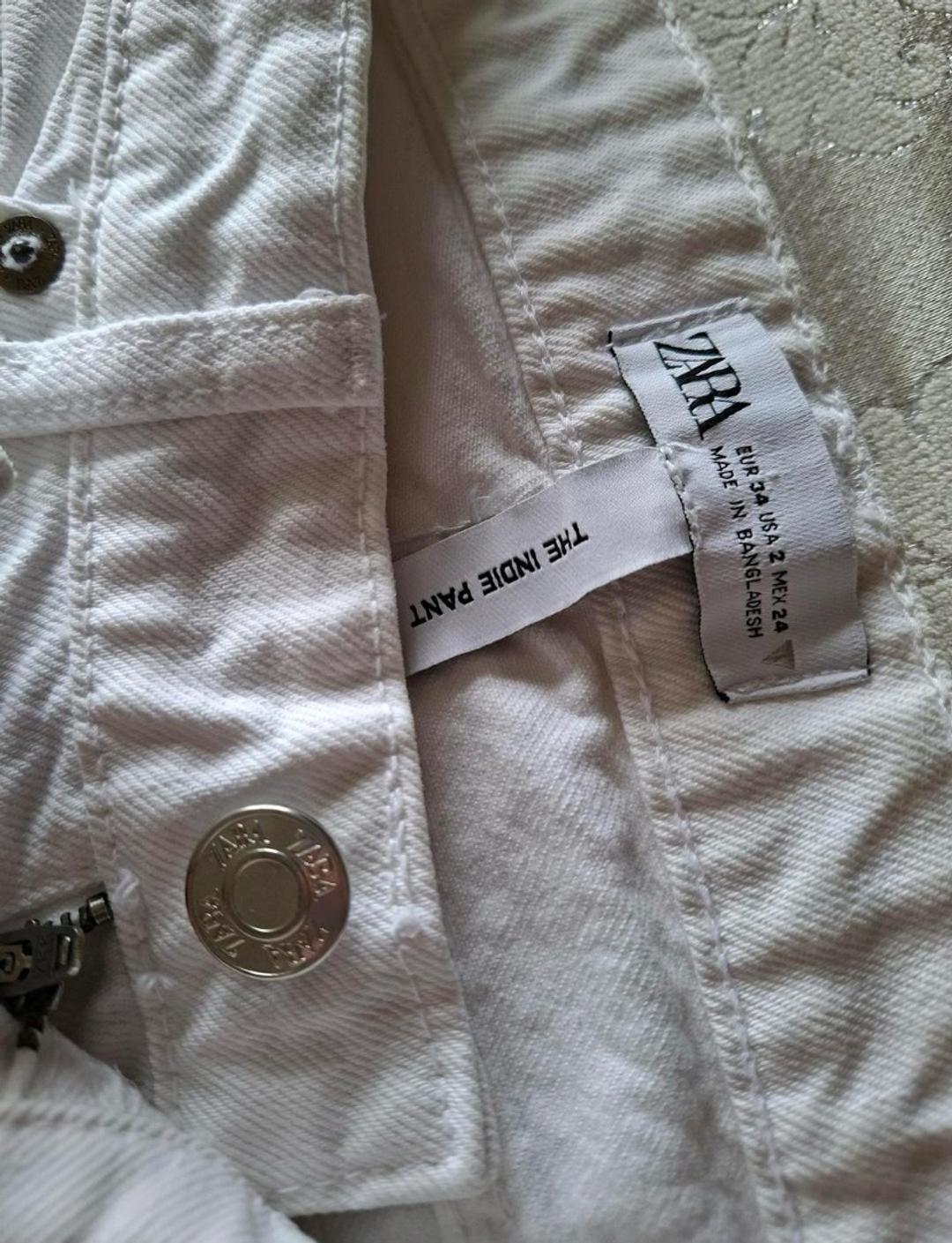 Zara Белые джинсы Zara — фото 2