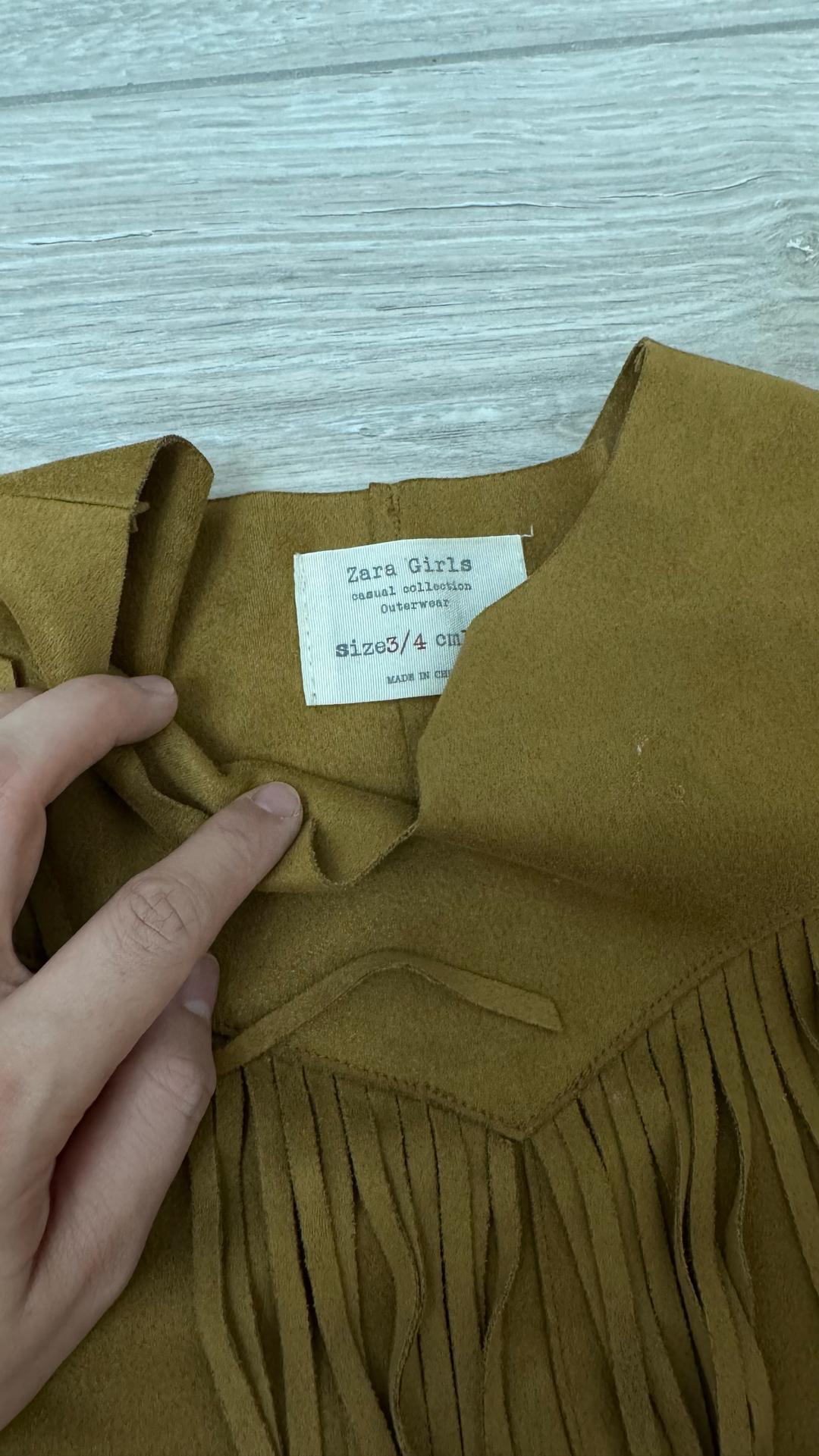 Zara Платье Zara Girls с бахромой — фото 2