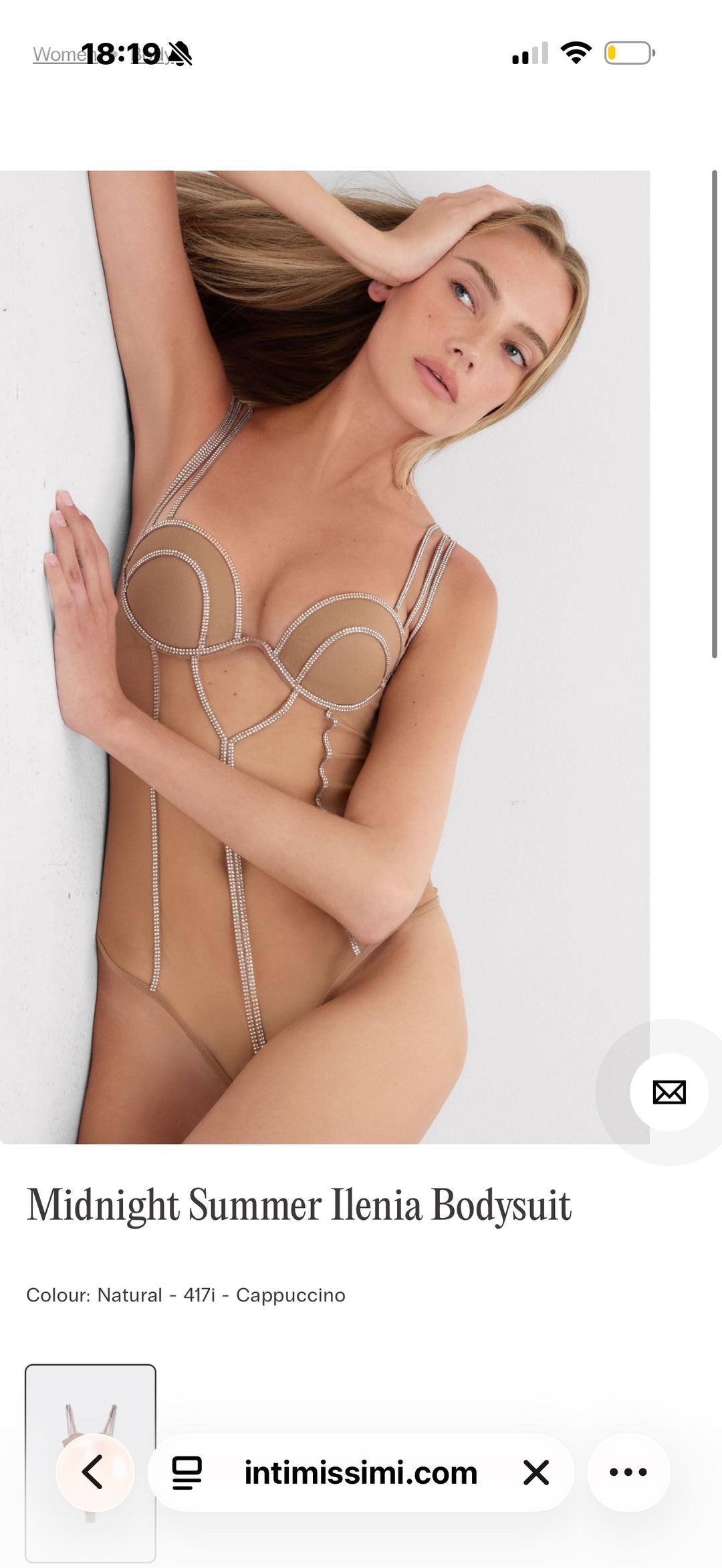 Intimissimi Боди Midnight Summer Ilenia от Intimissimi со стразами — фото 2