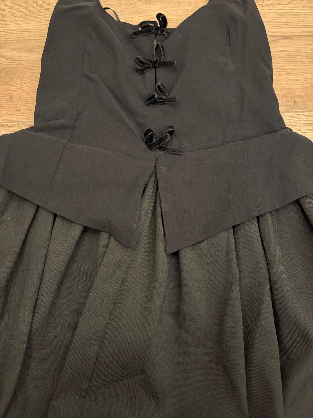 Zara Элегантное черное платье-баллон с открытой спиной от ZARA — фото 2
