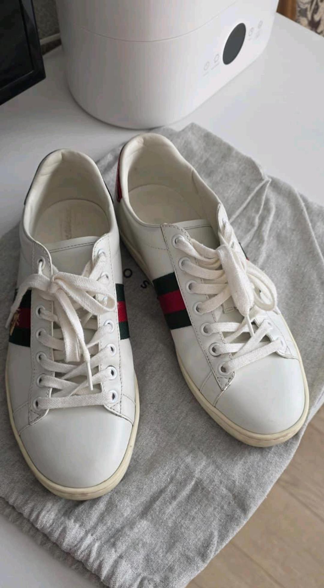 Gucci Кожаные кроссовки Gucci Ace(стелька 25 см),маркировка 37 — фото 2