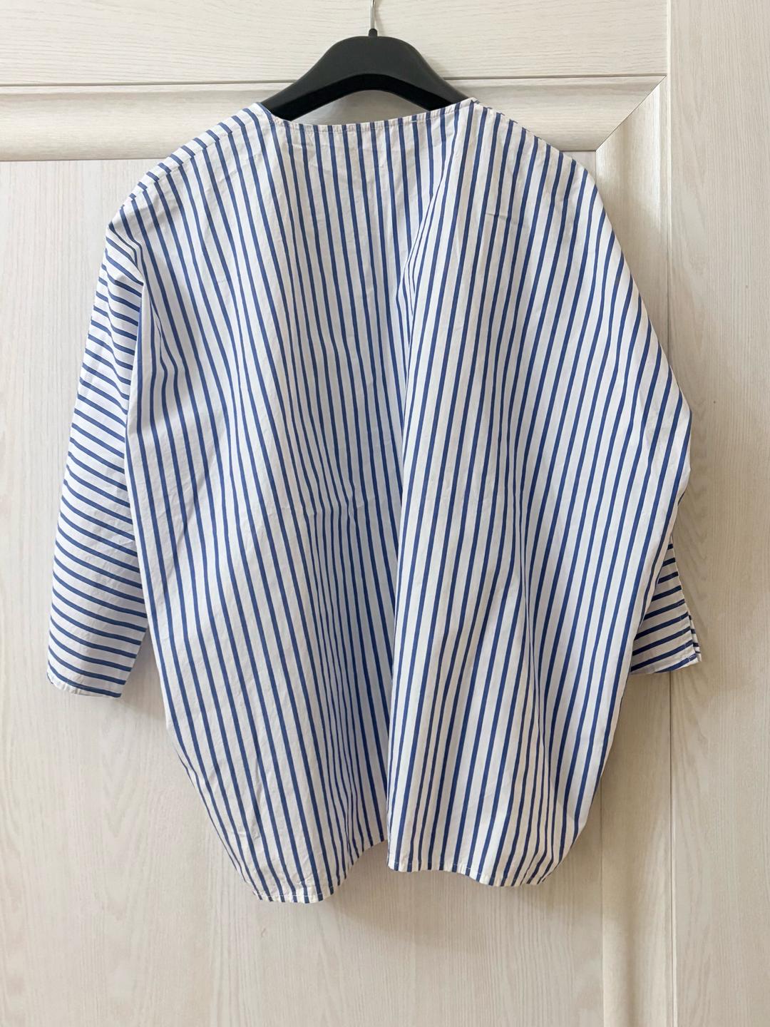 Handmade (ручная работа) Рубашка Оверсайз в полоску — фото 2