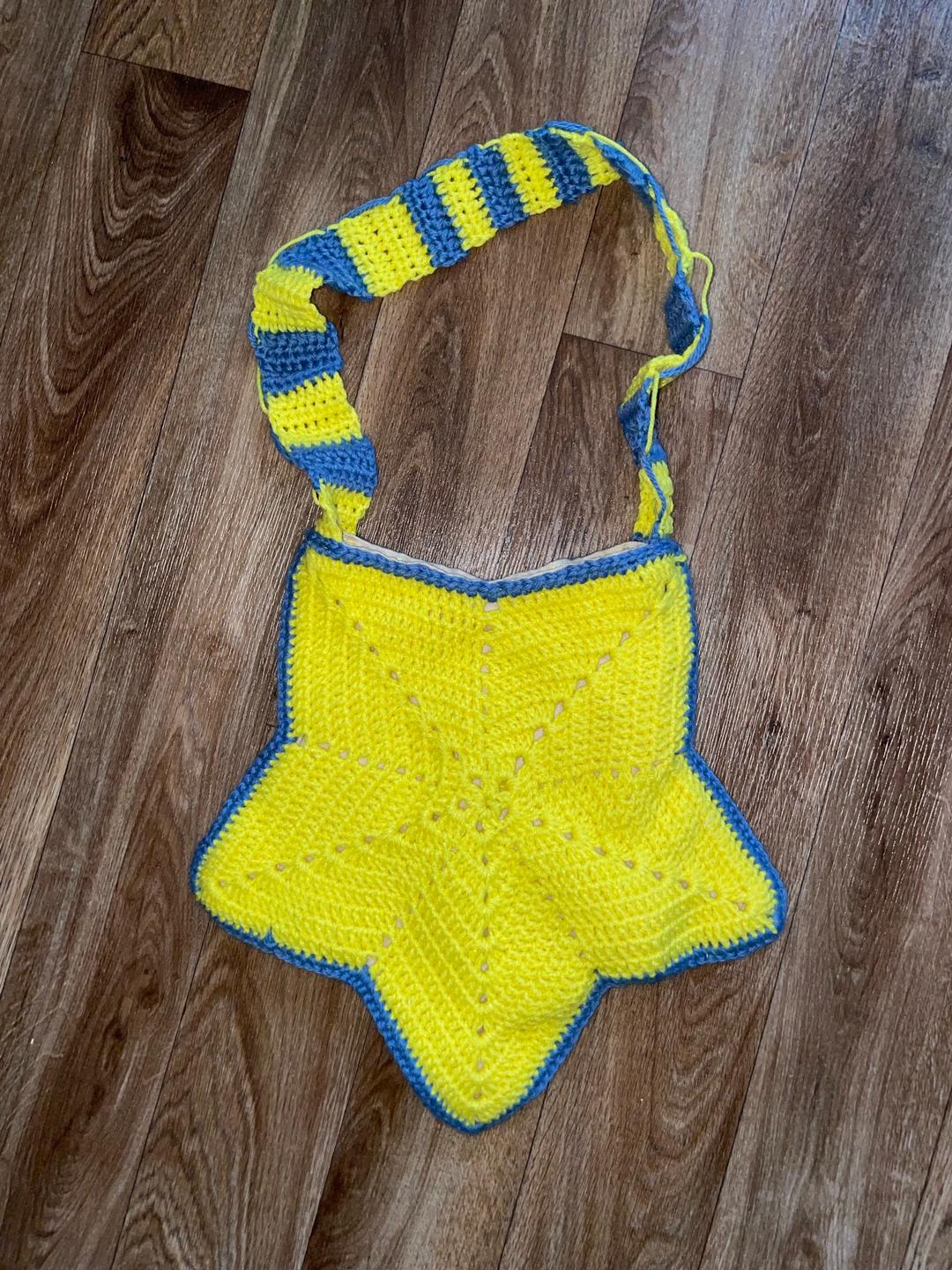 Handmade (ручная работа) Вязаная сумка в форме звезды — фото 2