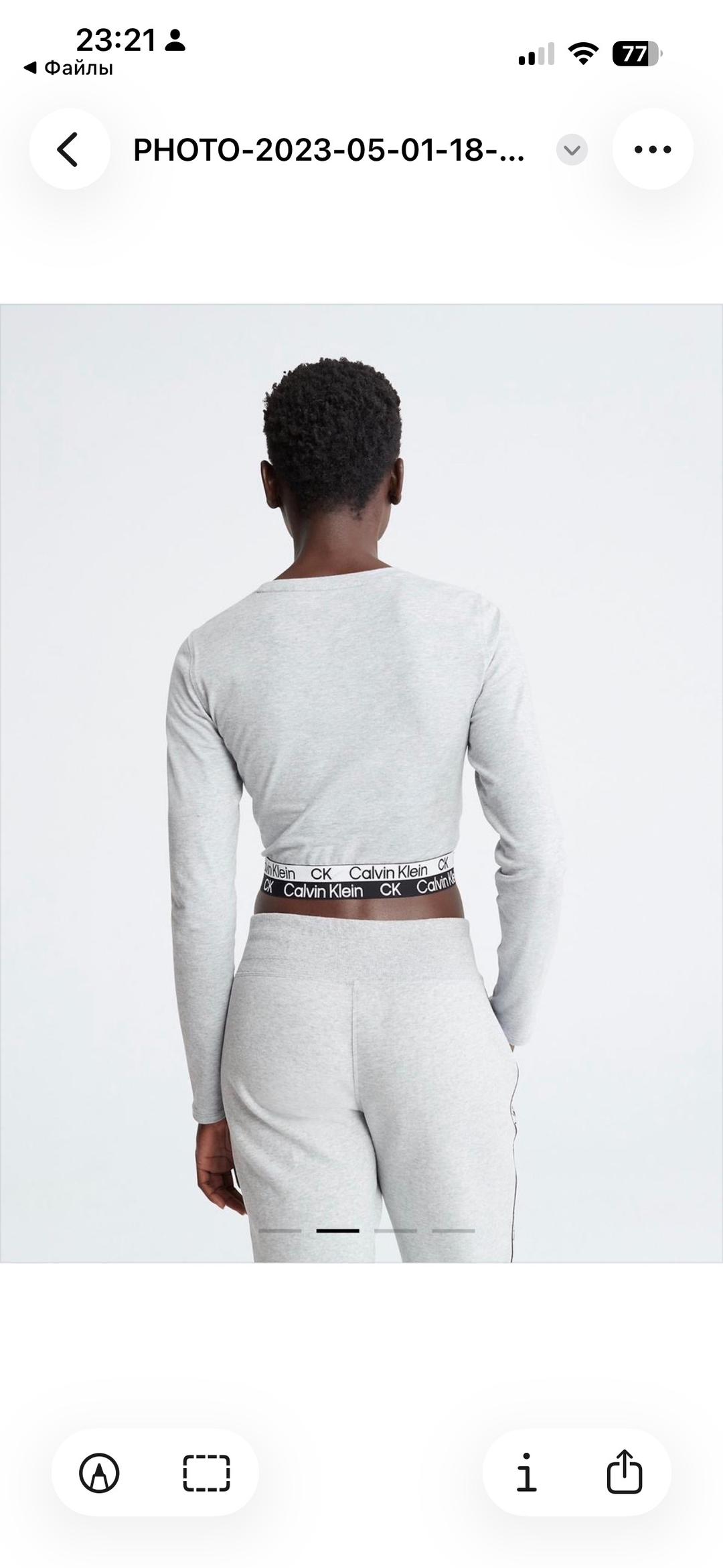 Calvin Klein Кроп топ Calvin Klein — фото 2